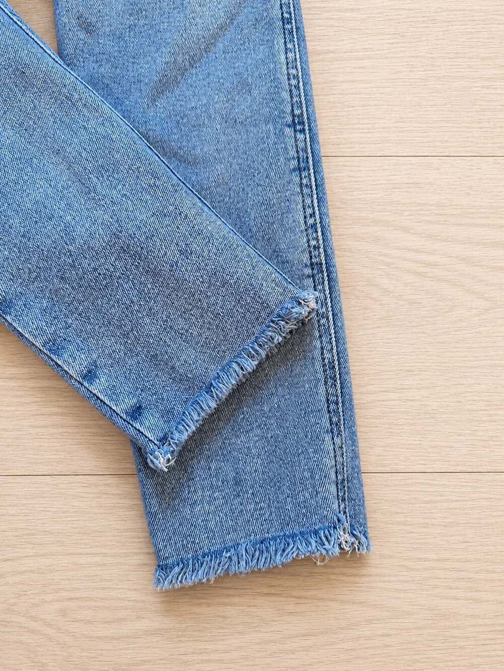 Free People We The Free Women's Raw Hem Distressed Skinny Jeans Blue 27 - Picture 3 of 3